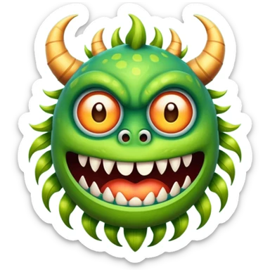 Mمزخرف مثل شعار مونستر sticker