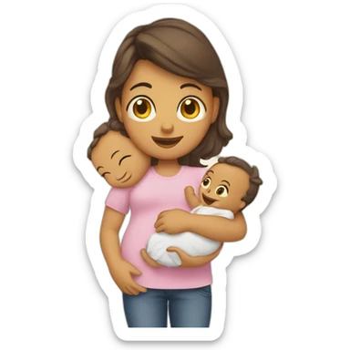 husband wife baby sticker