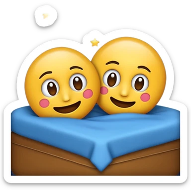 crea un emoji de buenas noches Javier y Tobi sticker