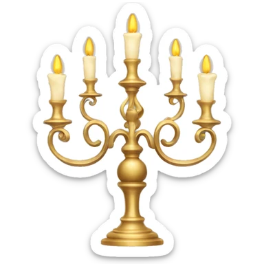 Fancy candelabra sticker