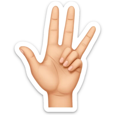 The german handgesture for "schweigefuchs" sticker