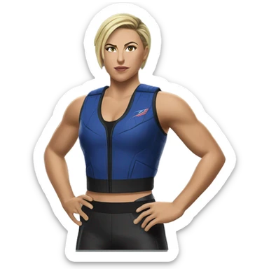 Rhea Ripley wwe super réaliste sticker