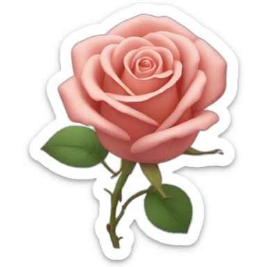 rose pensive sticker