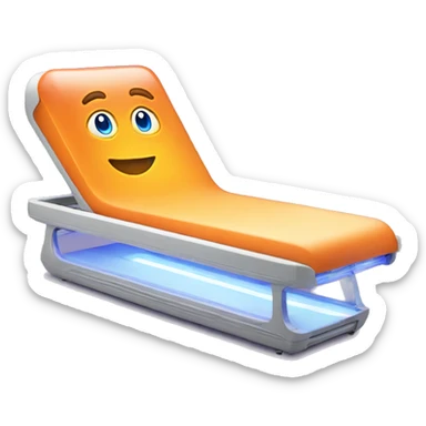 UV tanning bed sticker