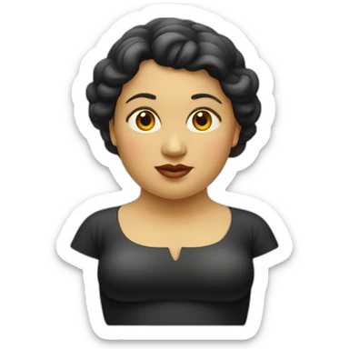 Botero woman sticker