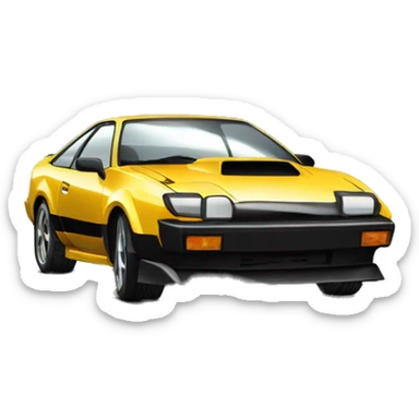 Toyota celica negro año 96 con mi nombre Javivi sticker