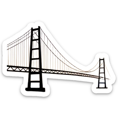 Imagem da ponte hercilio luz em florianópolis sticker