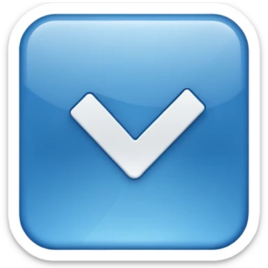 check mark button square sticker