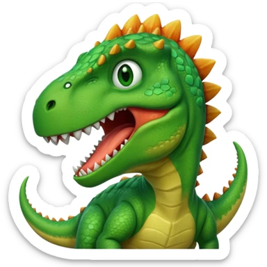 Dinosaur in pain cry sticker