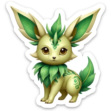 Shiny Exotic Bayleaf-Leafeon-Hybrid-Creature sticker