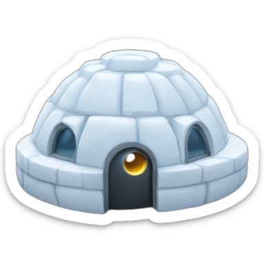 eyes igloo 3d sticker