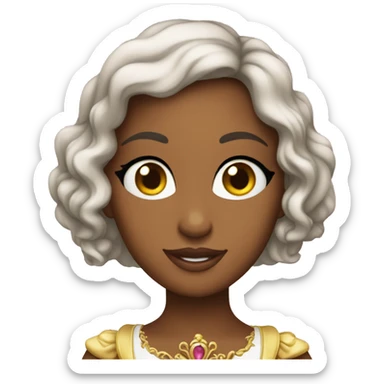 princesa Loira Jovem Olhos Azuis sticker