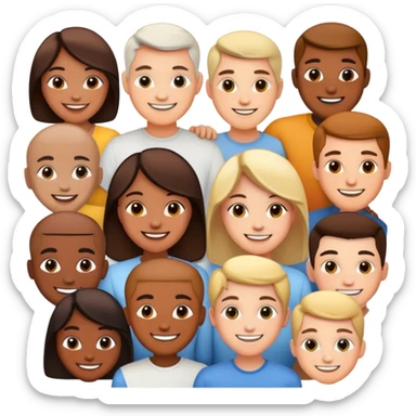 personnes qui rigolent sticker