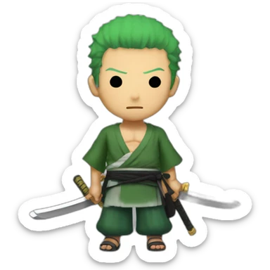 Roronoa zoro from one piece sticker