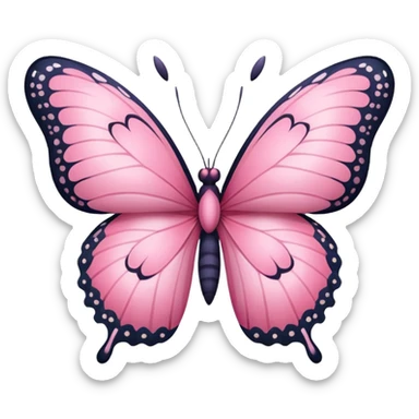 borboleta rosa sticker