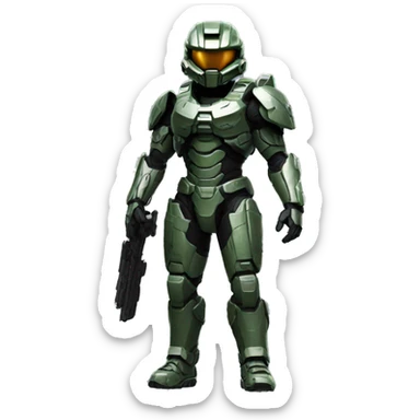 Halo Spartan Standing sticker