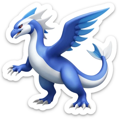 Lugia-Kyogre-Reshiram-Latios-fusion-creature (full body) sticker