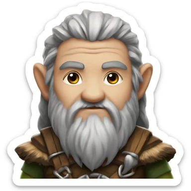 Druid dwarf ￼  sticker