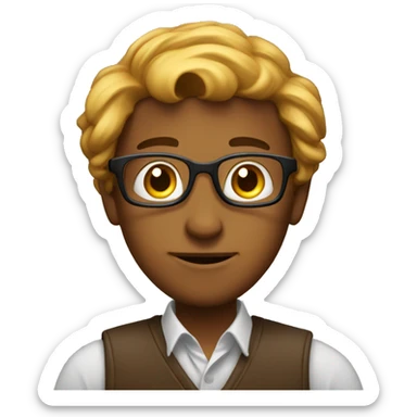 a guy who is trading and with him math books sticker