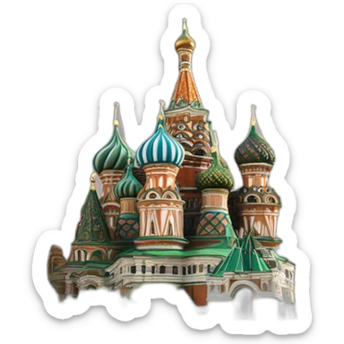saint basil’s cathedral sticker