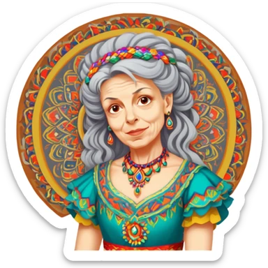Folkloric Dancer sticker