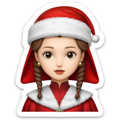padme amidala santa sticker
