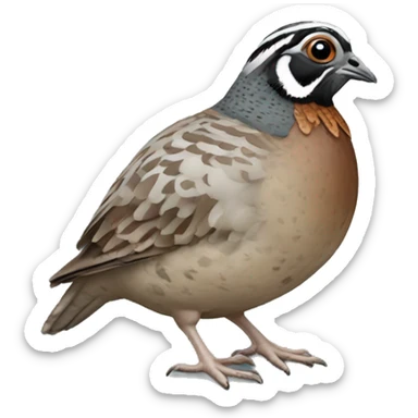 Quail bird sticker