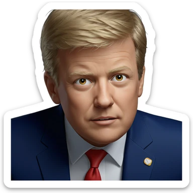 realistic portrait of a boy sticker