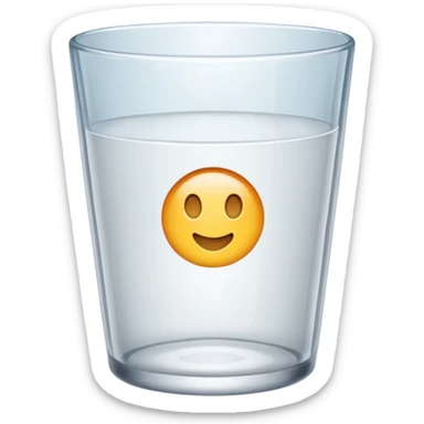 empty cup glass sticker