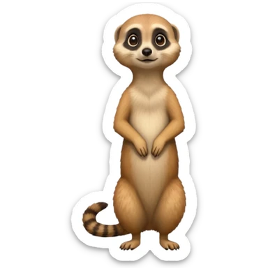 Create a meerkat emoji sticker