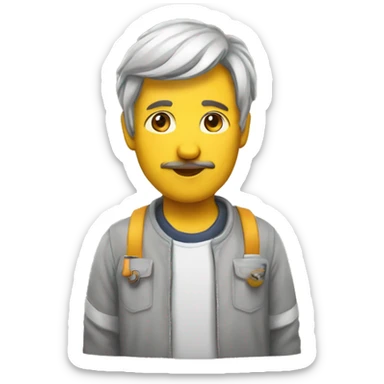 emoji de un pintor de casa sticker