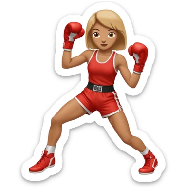 womanthai boxing wear boxing suit hit click high legs 2 legs click up sticker