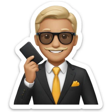 monopoly guy with sunglasses sticker