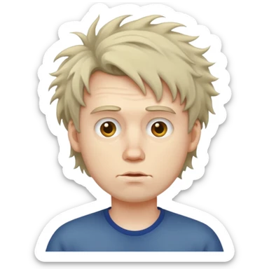 skinny fat man sticker