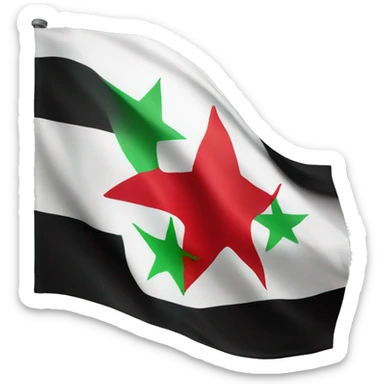 Free Syria flag sticker