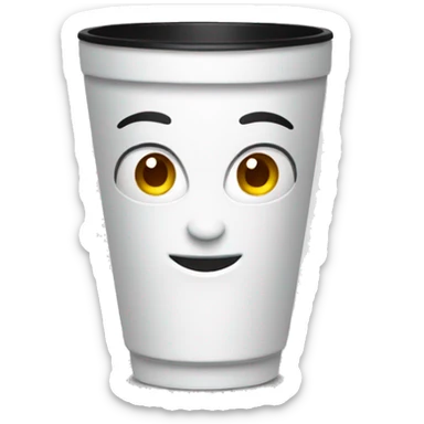 white tumbler sticker