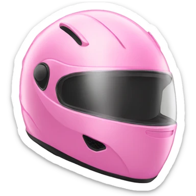 Pink motorcycle helmet sticker