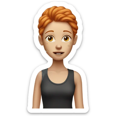 Ginger girl who can’t smoke weed sticker