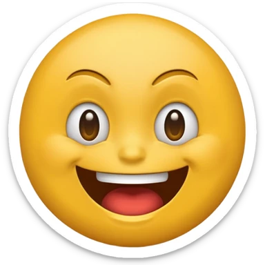 Mad emoji but it’s kind of smirking a little because it’s laughing, but it’s still annoyed sticker