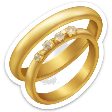 Two pair or wedding rings  sticker