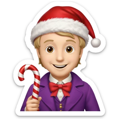 Wonka navidad sticker