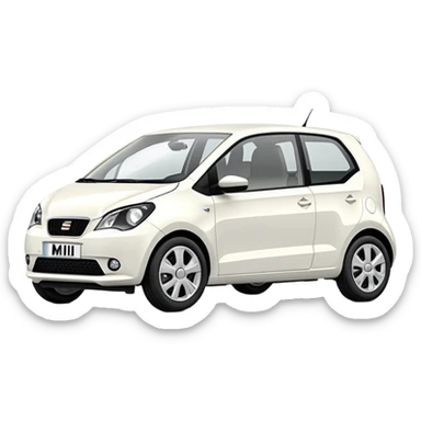 seat mii 2012 white with led lights sticker
