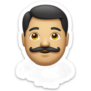 Mexican guy fat with mustache sticker