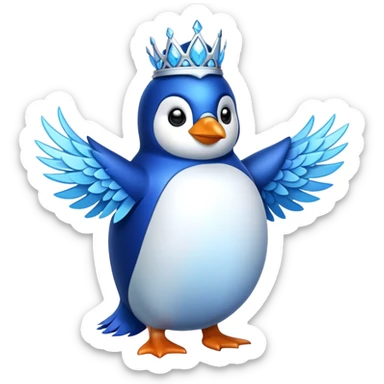 Penguin frost king sticker