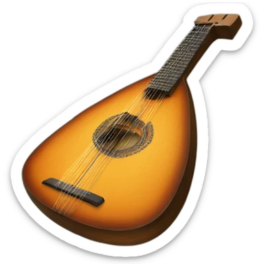 russian Folk Instrument Balalaika 3 string instead sticker