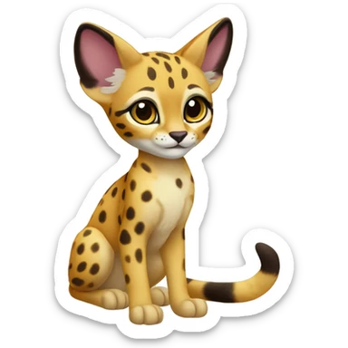 Littlest pet shop serval sticker