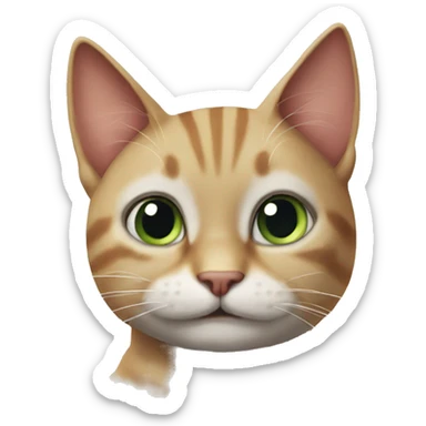 A dumb cat sticker