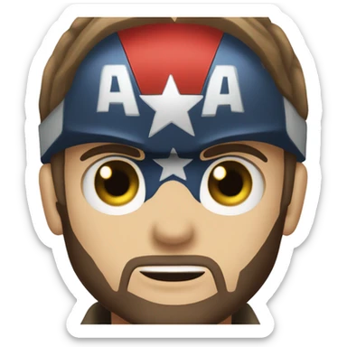 captain america and bucky barnes face emoji sticker