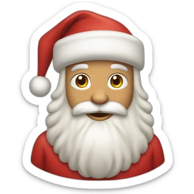 christmas santa sticker
