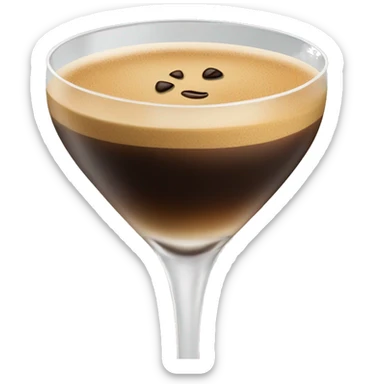 luxury espresso martini cocktail sticker